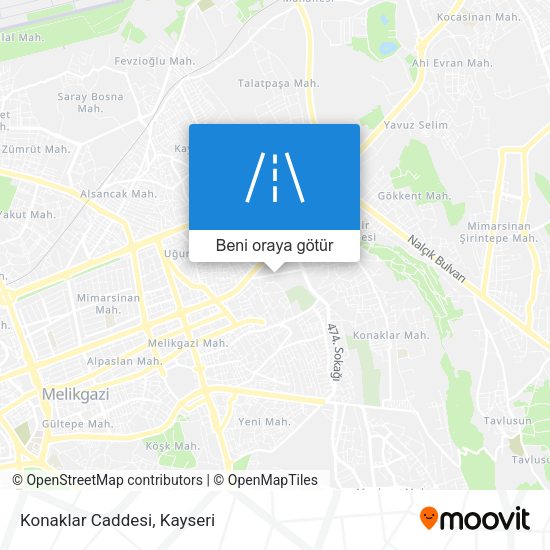 Konaklar Caddesi harita