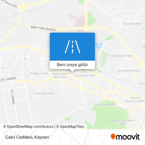 Çakıl Caddesi harita