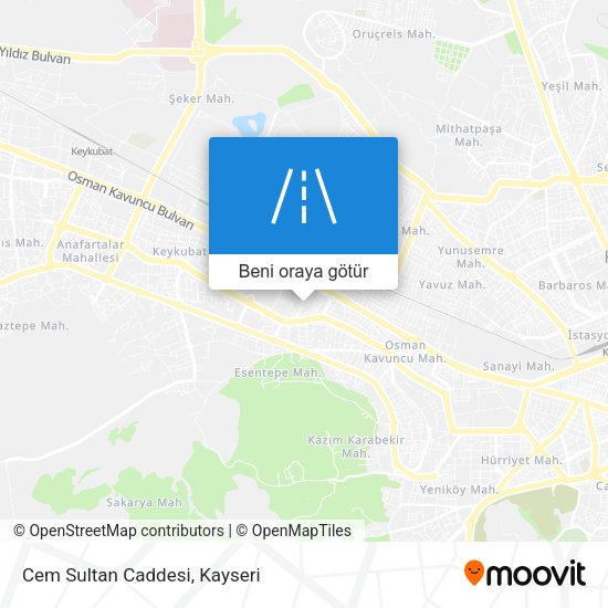 Cem Sultan Caddesi harita