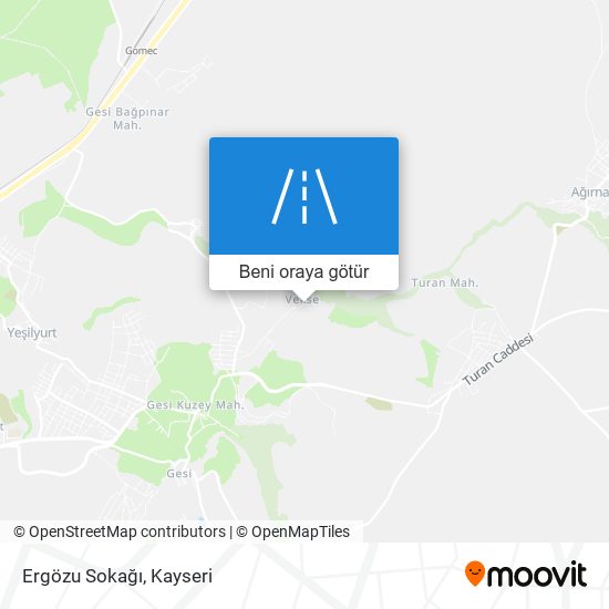 Ergözu Sokağı harita