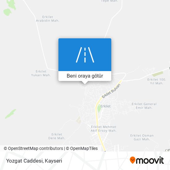 Yozgat Caddesi harita