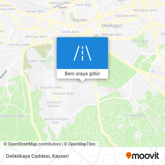 Deliklikaya Caddesi harita