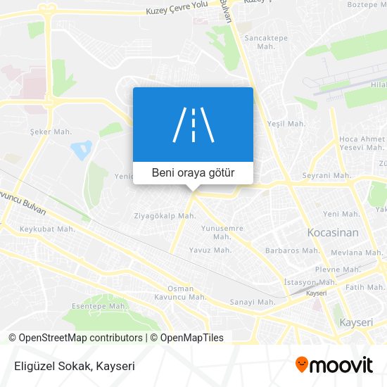 Eligüzel Sokak harita