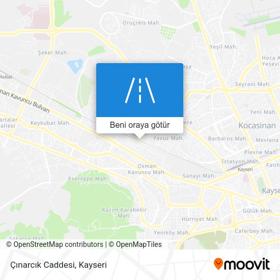 Çınarcık Caddesi harita