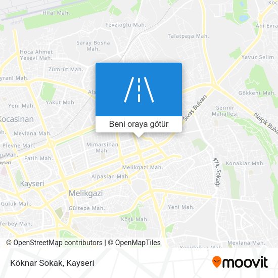 Köknar Sokak harita