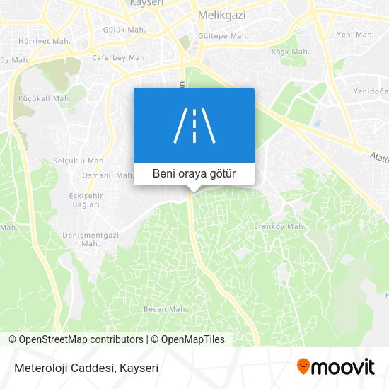 Meteroloji Caddesi harita