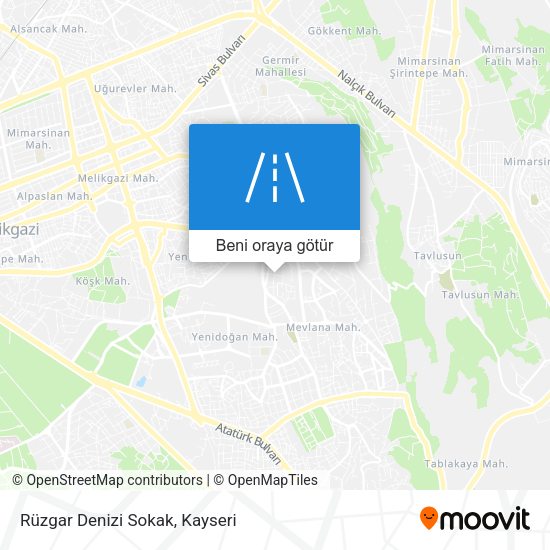 Rüzgar Denizi Sokak harita