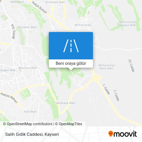 Salih Gıdık Caddesi harita