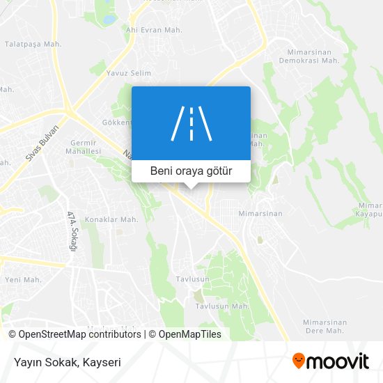 Yayın Sokak harita