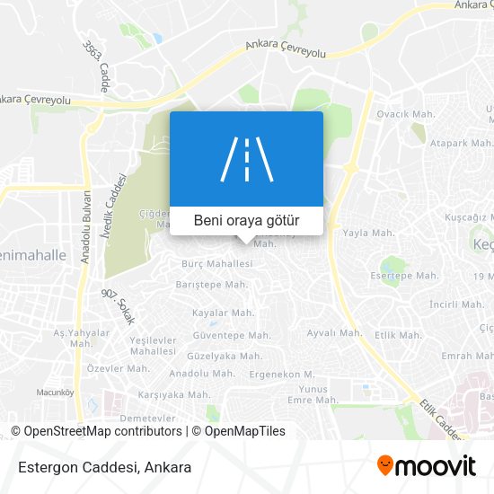 Estergon Caddesi harita