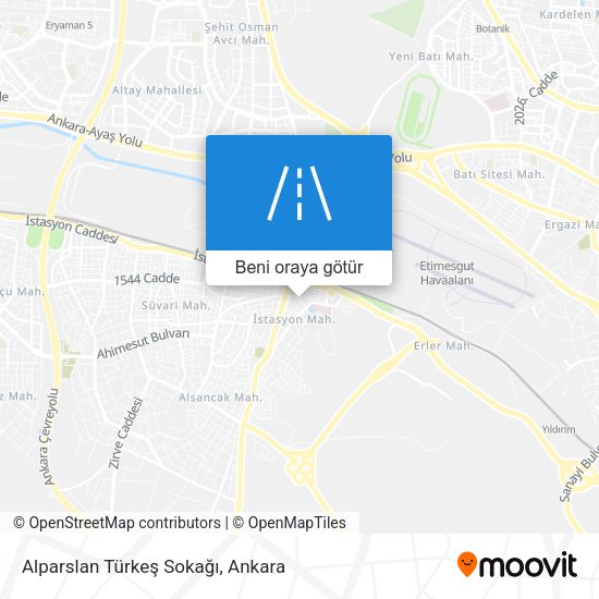 Alparslan Türkeş Sokağı harita