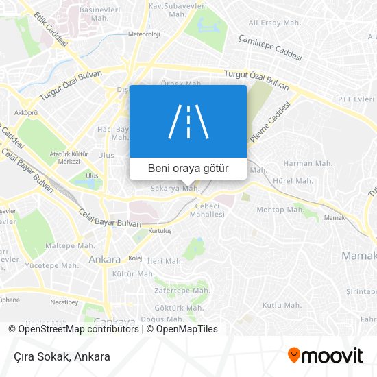 Çıra Sokak harita