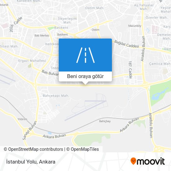 İstanbul Yolu harita