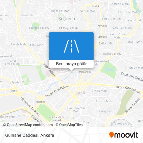 Gülhane Caddesi harita