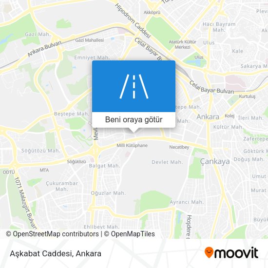 Aşkabat Caddesi harita