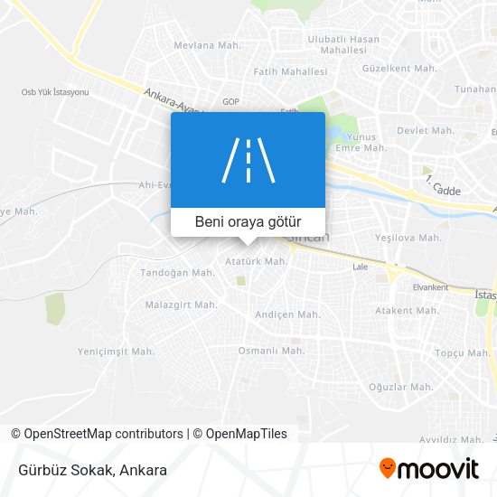 Gürbüz Sokak harita