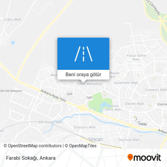 Farabi Sokağı harita