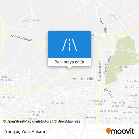 Yürüyüş Yolu harita