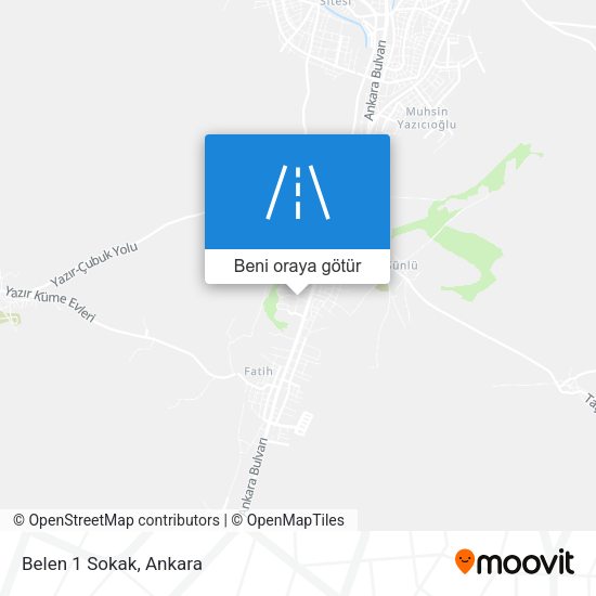 Belen 1 Sokak harita