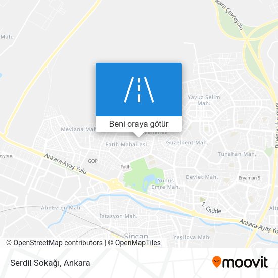 Serdil Sokağı harita