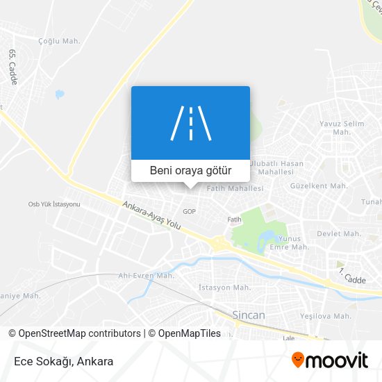 Ece Sokağı harita