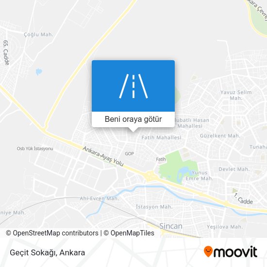 Geçit Sokağı harita
