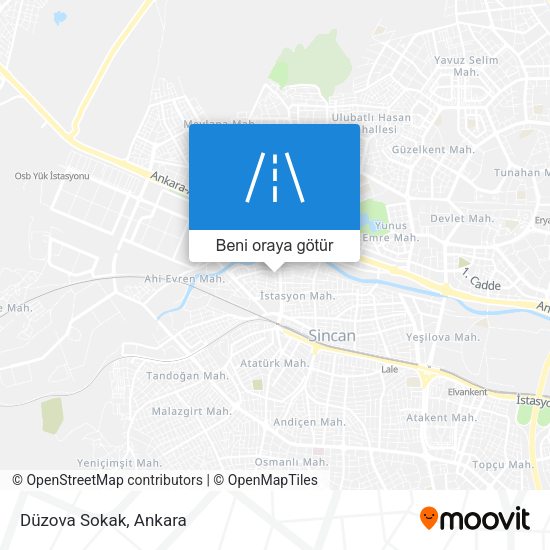 Düzova Sokak harita