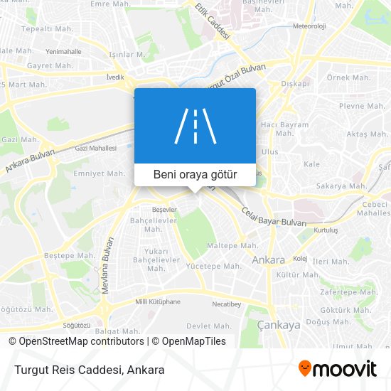 Turgut Reis Caddesi harita