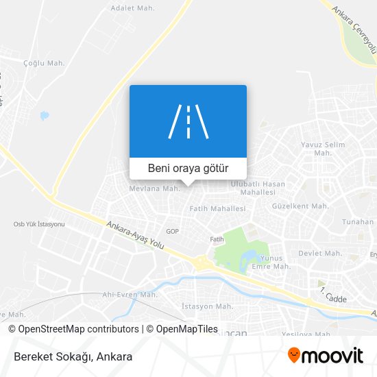Bereket Sokağı harita