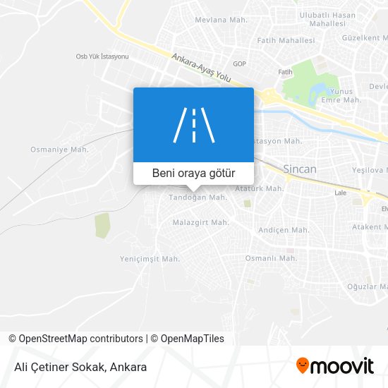 Ali Çetiner Sokak harita