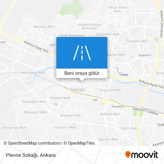 Plevne Sokağı harita