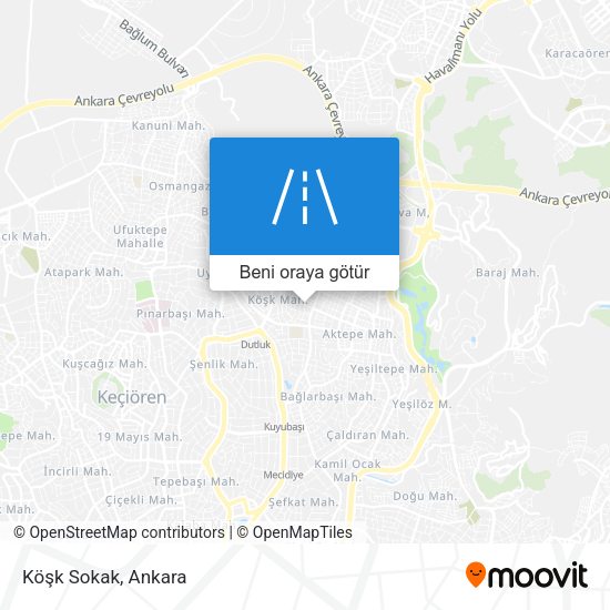 Köşk Sokak harita