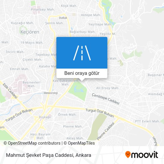 Mahmut Şevket Paşa Caddesi harita