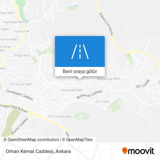 Orhan Kemal Caddesi harita