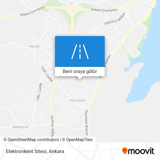 Elektronkent Sitesi harita