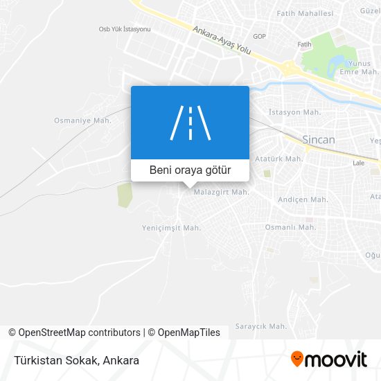 Türkistan Sokak harita