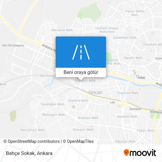 Bahçe Sokak harita