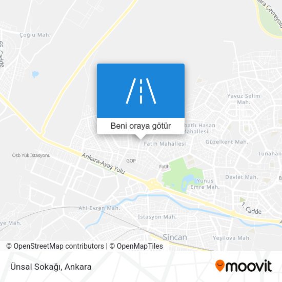 Ünsal Sokağı harita