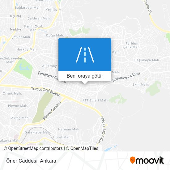 Öner Caddesi harita