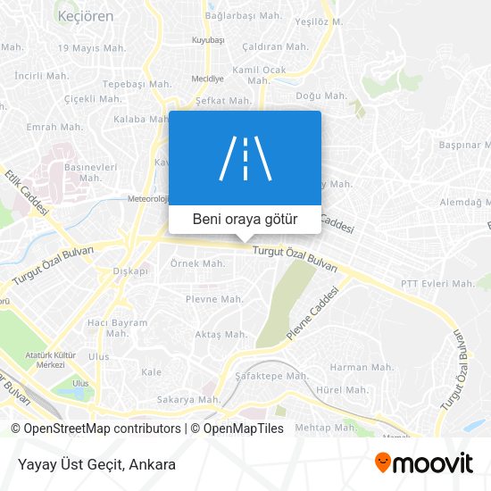 Yayay Üst Geçit harita