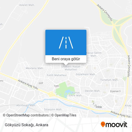 Gökyüzü Sokağı harita