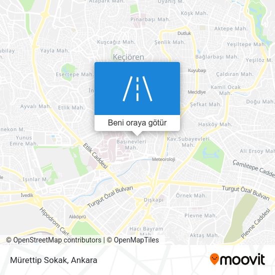Mürettip Sokak harita