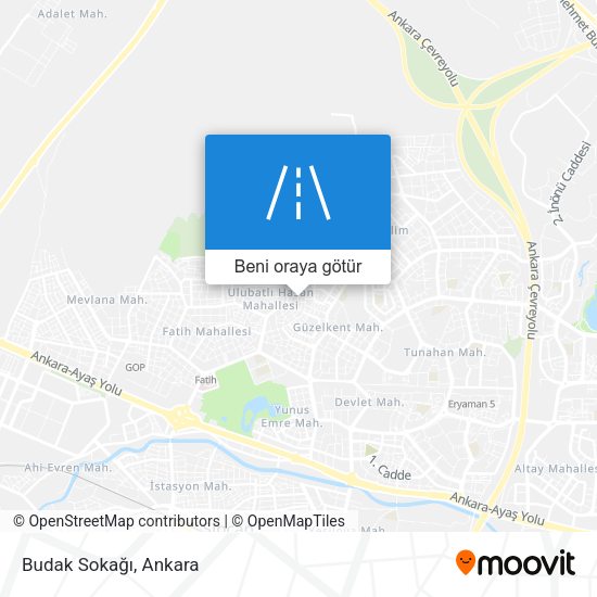 Budak Sokağı harita