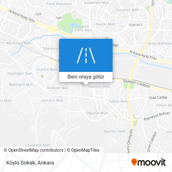 Köylü Sokak harita