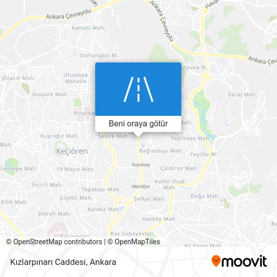 Kızlarpınarı Caddesi harita