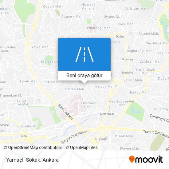Yamaçlı Sokak harita