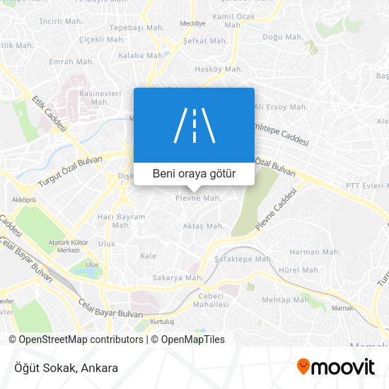 Öğüt Sokak harita