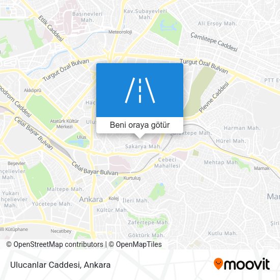 Ulucanlar Caddesi harita