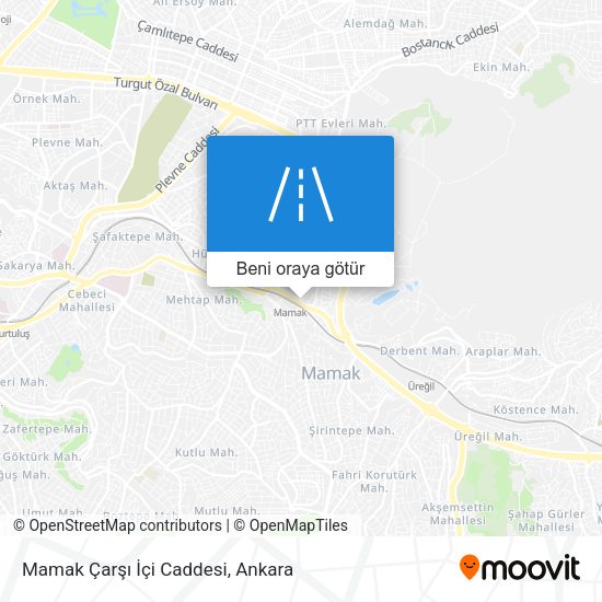 Mamak Çarşı İçi Caddesi harita