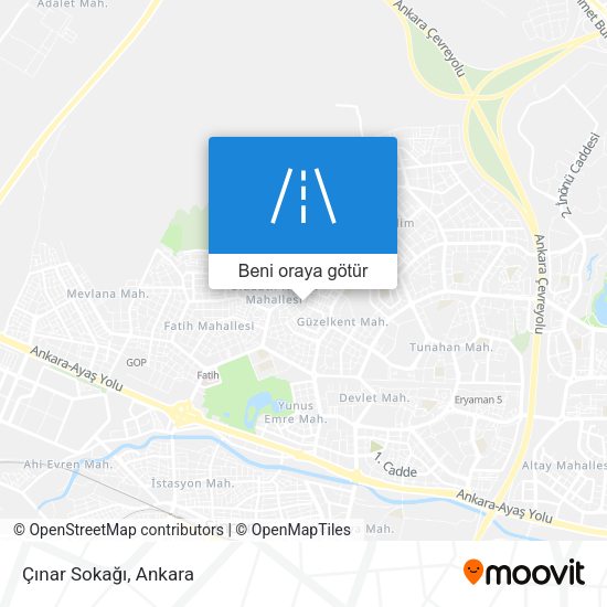 Çınar Sokağı harita